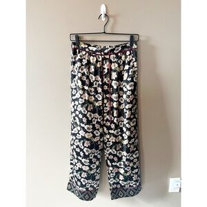 NWT Bed To Brunch Satin Printed PJ Pants